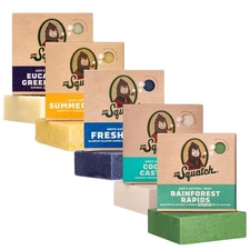 Gentle Men's Grooming Set: 5-pack of Natural Cold Process Soaps, 5 oz Bars