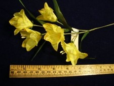 Bell Shaped Vintage Millinery Flower NE5 Bright Yellow