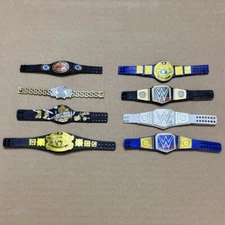 8 Pack WWE NXT WWF Championship Champion Wrestling Title Belt Toy Figure AEW WCW