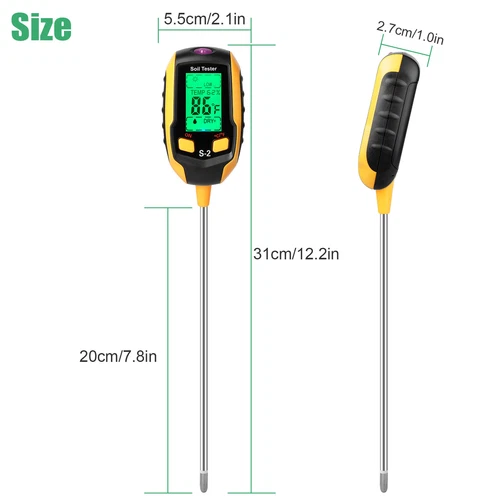 5in1 LCD Digital PH Soil Tester Plant Lawn Water Moisture Temperature Test Meter - Picture 12 of 13