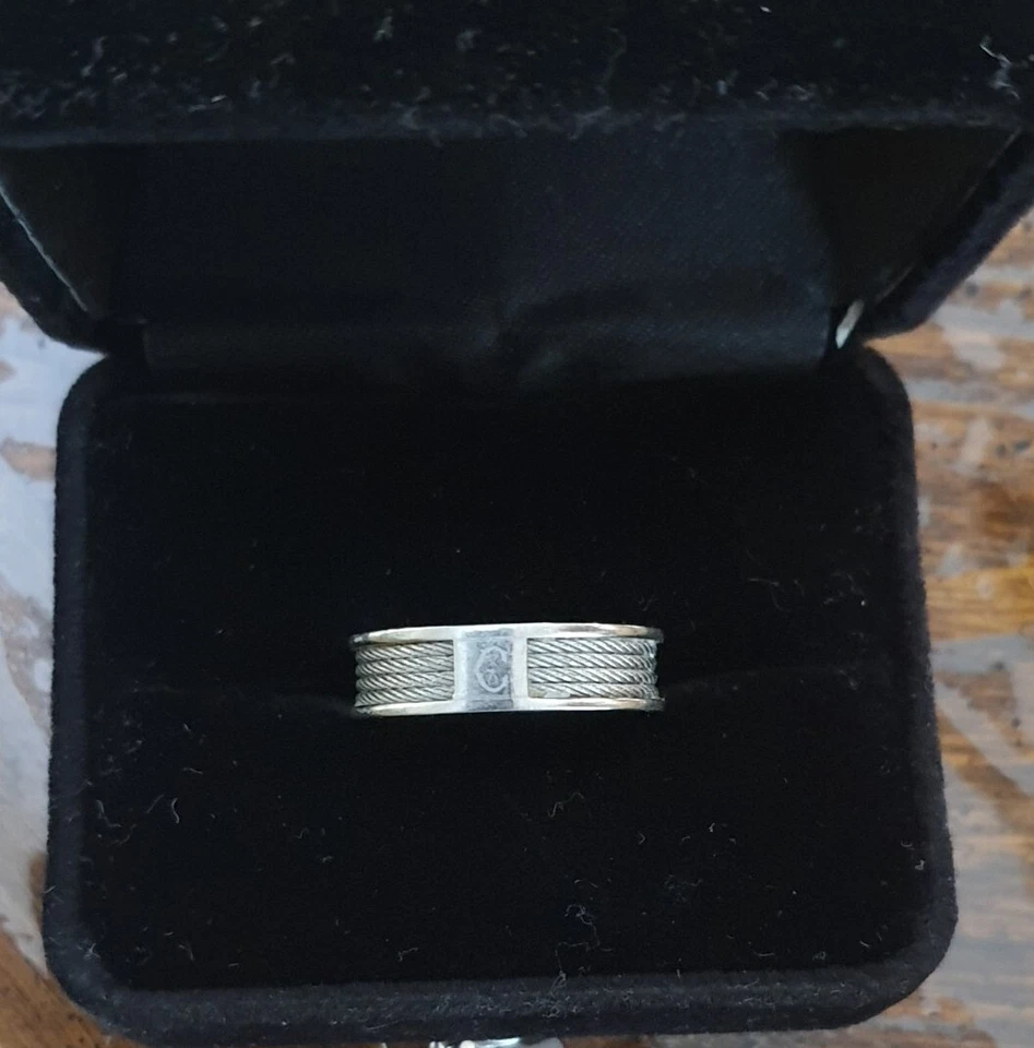 CHARRIOL-FOREVER COLLECTION-SZ 7-Stainless Steel Cable Ring - Image 2 of 3