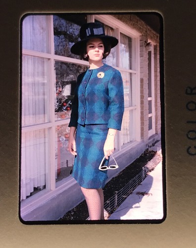 60er Jahre Damenmode Hut Brille 60s