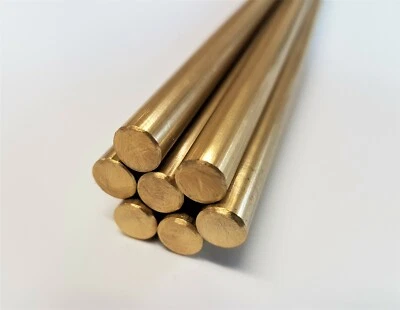 WWW.MAKEITHERE.CO.UK 8mm Brass Round Rod Bar Metal Workshop Machining Stock 50mm to 1000mm (1m) Long