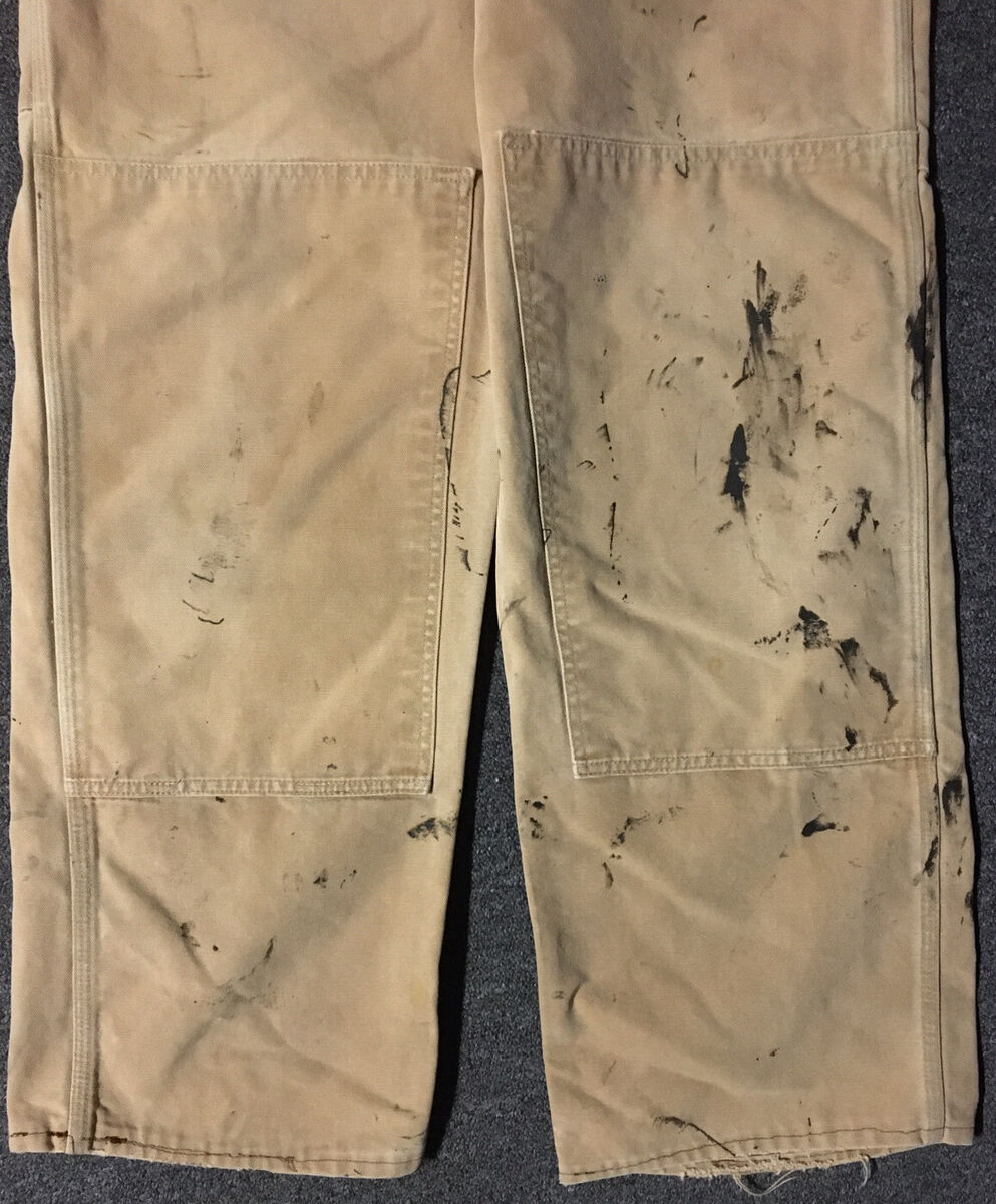 Vtg 70s 80s Carhartt Faded Distress Paint Overalls USA 36/29 Vtg 70s 80s Carhartt Faded Distress Paint Overalls USA 36/29