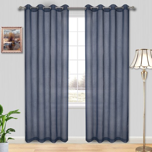 Curtain Wonderland Candy Eyelet Sheer Curtain 140cm Width x 220cm Drop - Picture 30 of 49