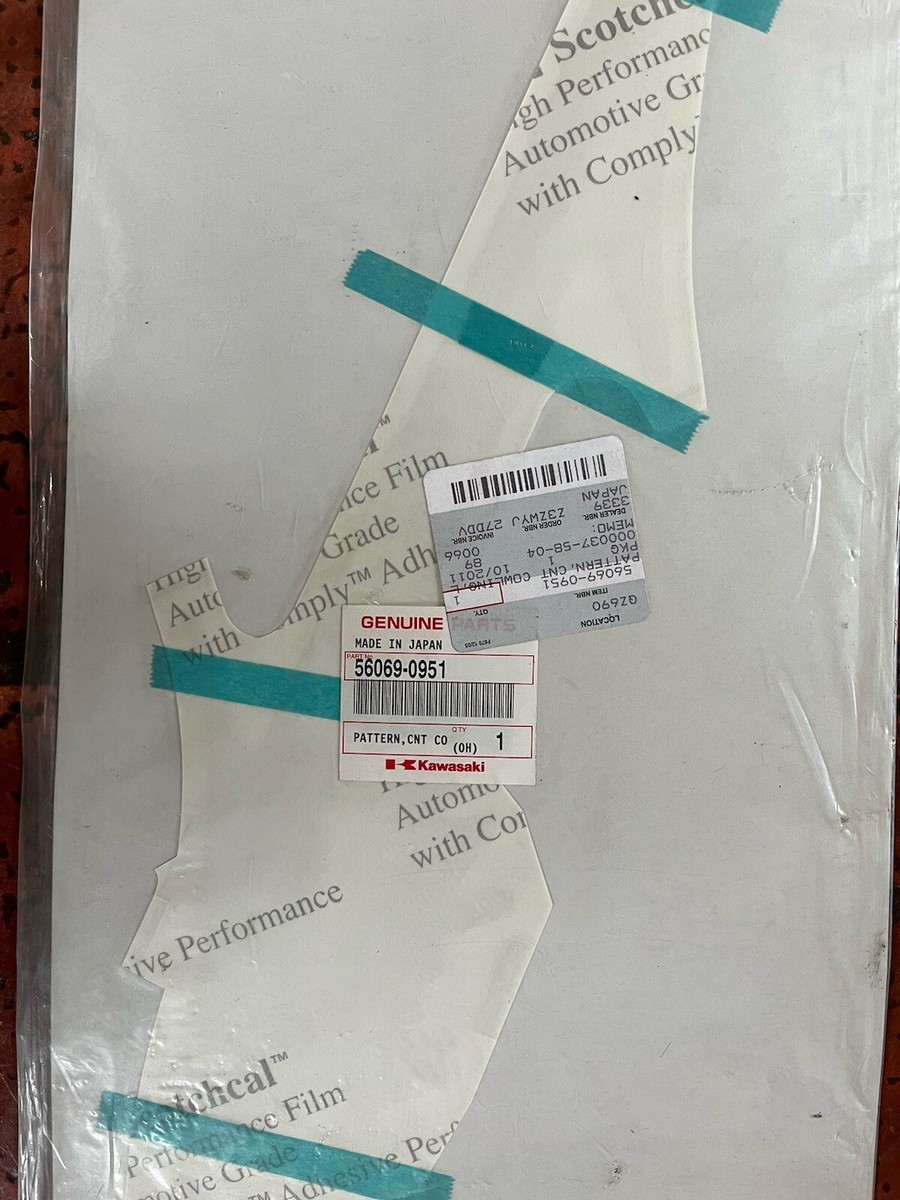 Kawasaki ZX-14R ZX1400 NINJA 2011 CENTER COWLING DECAL LH