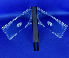 Replacement Double Disc Game Case  - New / MINT Holds 2 - 4 Discs PS1 Quad Jewel