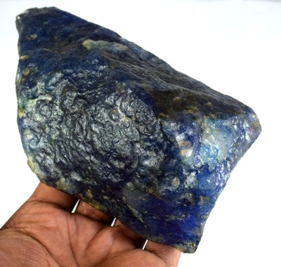 Natural 3066 Ct/132 mm African Blue Sapphire Gemstone Rough IGL Certified C636