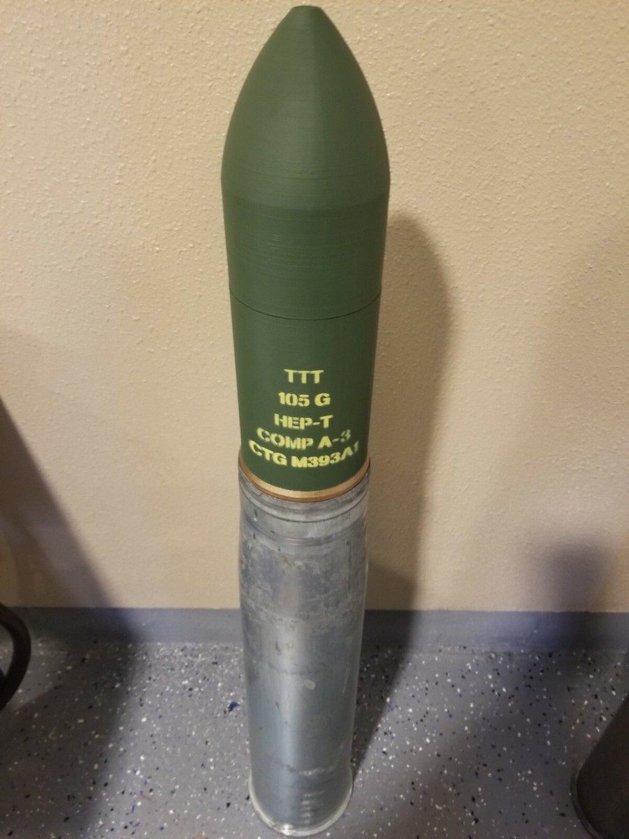 3D Printed 105mm M393, M393A1, M393A2 Piggy, WhiskeyStash or