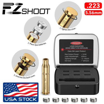 .223/5.56mm Red Dot Laser Bore Sight Kit Quick Zeroing Boresighter Sighting Tool