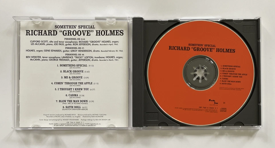 Richard 'Groove' Holmes somethin' Special Jazz Cd Album Near Mint Condition - Image 4 of 4