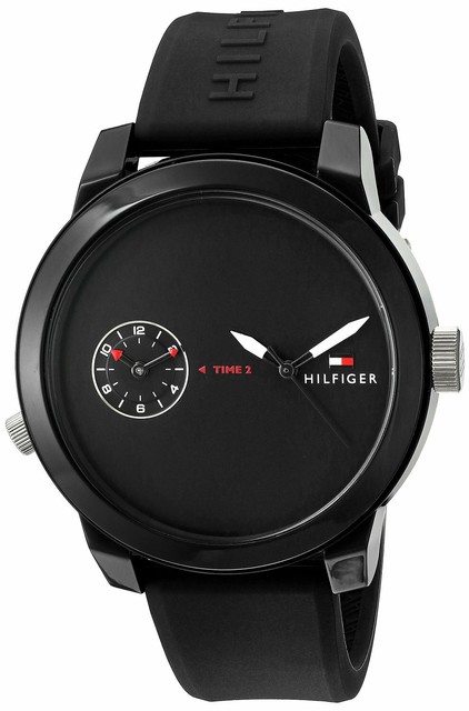 tommy hilfiger watch mens black