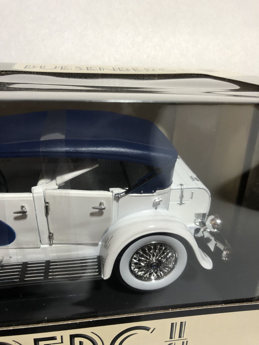 GREENLIGHT 1/18 - Duesenberg II SJ Tourster White / Orange Diecast Model Car EUR 161,31 - FR
