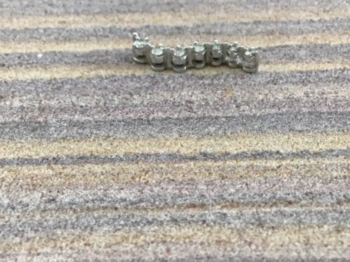10K White Gold And Diamond Slide Pendant - Picture 9 of 17