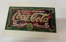 Trolley Car Advertisement Archives of The Coca Cola Company Postcard Unused