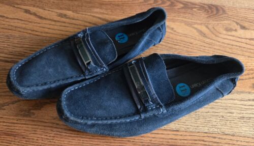 Calvin Klein Miden Suede Driving Loafers Slip On Shoes Men's Size 11.5 Blue  - Picture 1 of 7