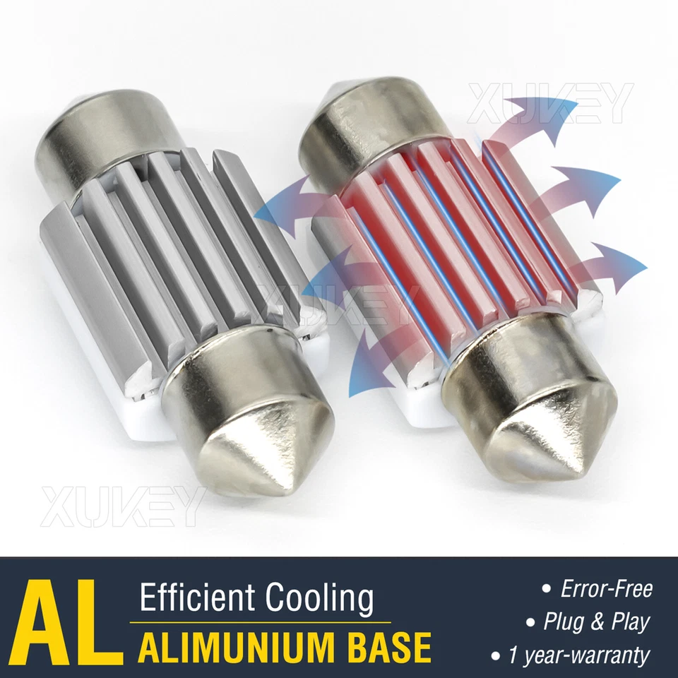 Interior Bulbs 41mm White Courtesy 264 578 Led Light Bulbs For Ford Transit MK7 - Image 4 of 4