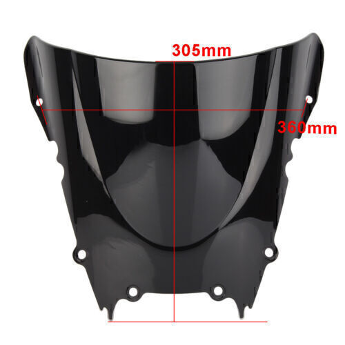 Clear Dual Bubble Windshield For Yamaha YZF R6 2003-2005 & R6S 2006-2009 – HJco Replacement Screen
