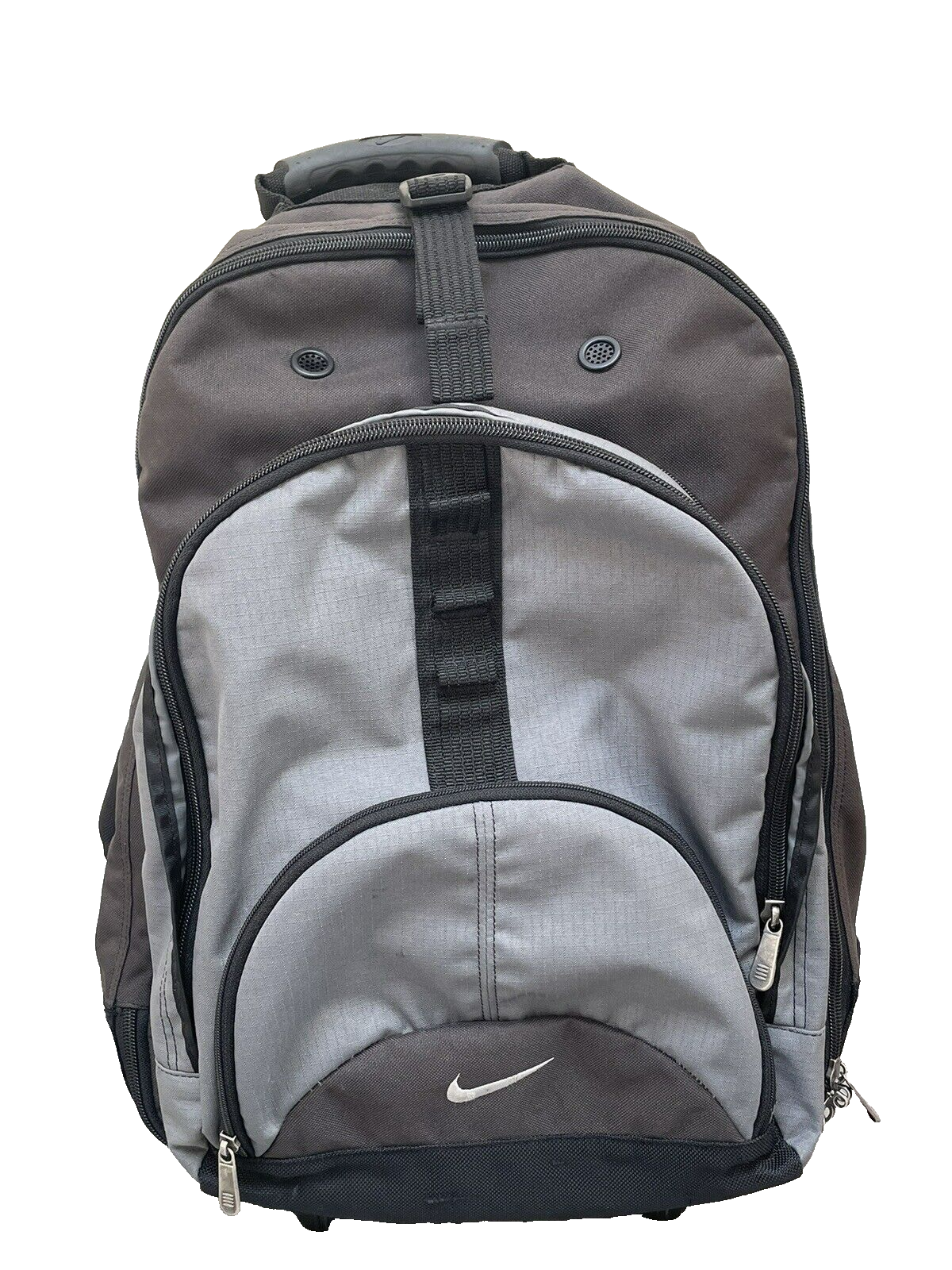 Nike Vintage Y2K 3-in-1 Detachable Rolling Travel Backpack Carryon Luggage-image