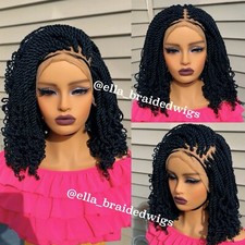 Kinky Braideds Wig Frontal Lace Wig Braided Wig For Black Women