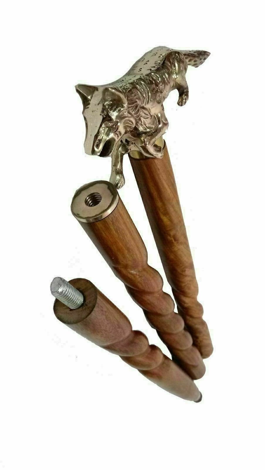 Collectable Handmade Solid Brass FOX Designer spi… - image 1