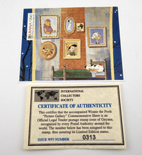 Disney Winnie the Pooh Guyana Stamp COA 0313 International Collectors Society
