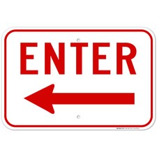Enter With Left Arrow Sign,