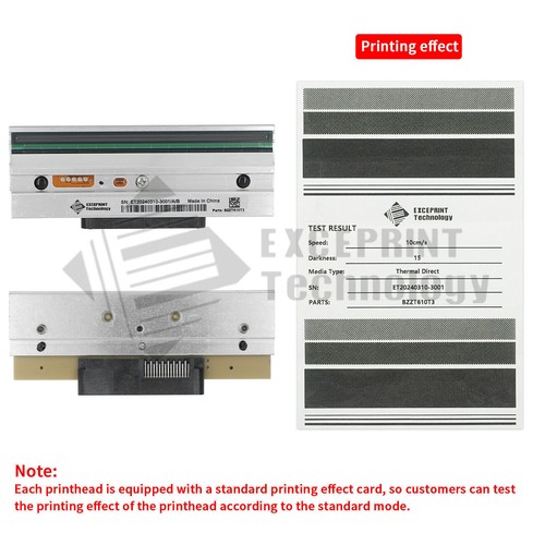 2 pezzi testina di stampa per stampante etichette codici a barre Zebra ZT610 300dpi P1083320-011 - Foto 4 di 9