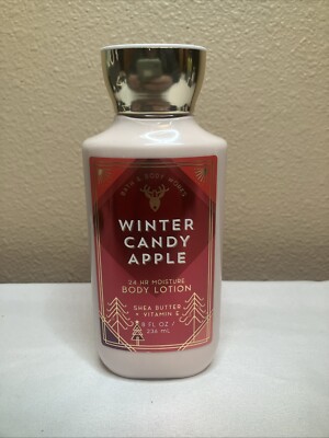 2018 Bath & Body Works Winter Candy Apple Body Lotion, 8 oz Limited Edition
