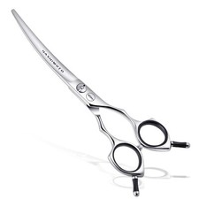 Dog Grooming Scissors Curved Scissors for Dog Grooming 6.5 inch 30 Degree of ...