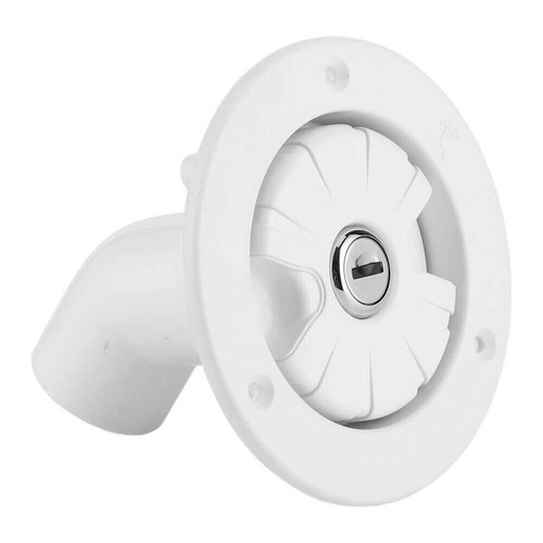 Round Water Inlet Fill Lock Tank Filling Port W/Key for RV Yacht ...