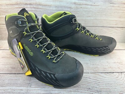 ASOLO Eldo Mid Lth GV Hiking Shoes Mens Size 10 Graph/Green Oasis A01056