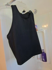 Pre-owned women's active wear tank top 90 degree by Reflex Size M black