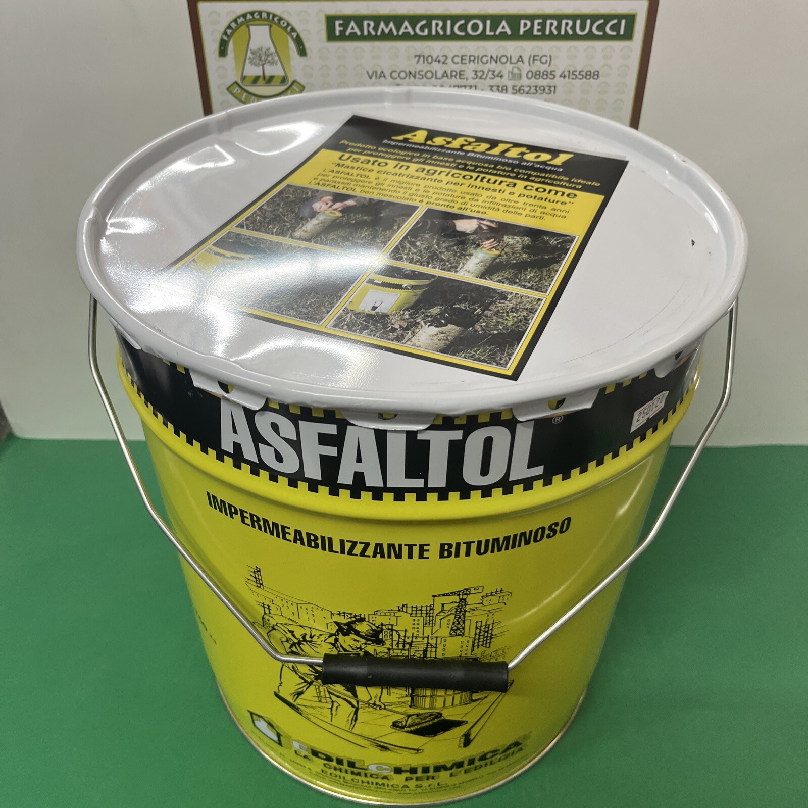 Asfaltol usato in agricoltura come mastice per innesti e potature Kg 20.