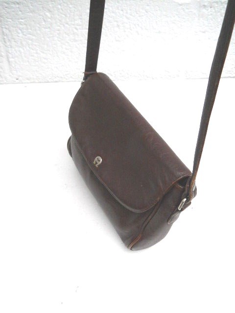 Etienne Aigner Three-Compartment Dark Burgundy Leather Shoulder