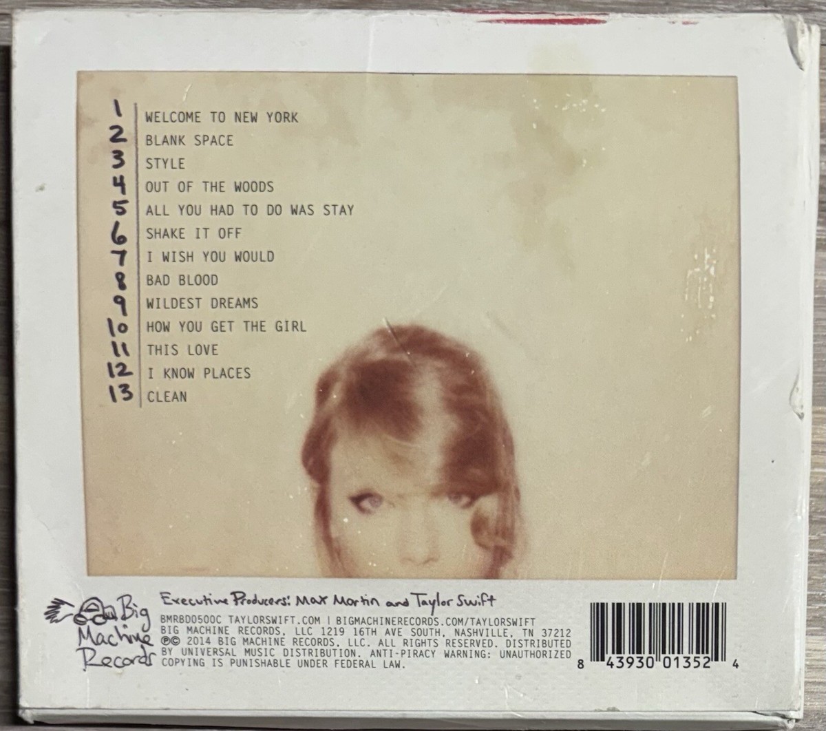 Taylor Swift - 1989 (CD, 2014) -- Big Machine Records | eBay