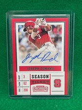 2017 Panini Elite Extra Edition College Tickets Joseph Dunand #CT-JD Auto NCSU