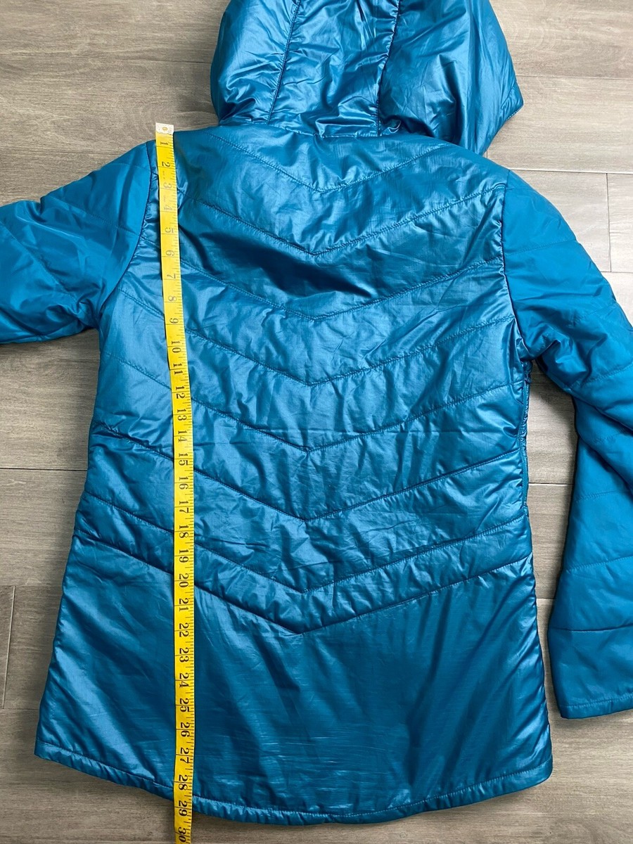 Flylow Tamara Micropuff Hoody Jacket Primaloft Full Zip Ocean Blue
