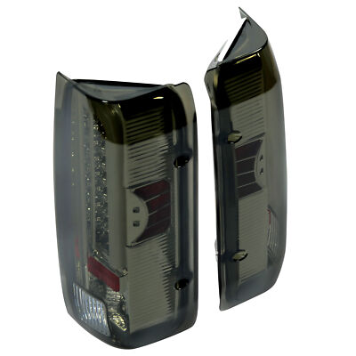 DOT Pair Smoke LED Tail Lights Brake Lamps For 90-97 Ford F150
