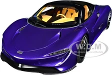 MCLAREN SPEEDTAIL LANTANA PURPLE W/SUITCASES 1/18 MODEL CAR BY AUTOART 76089
