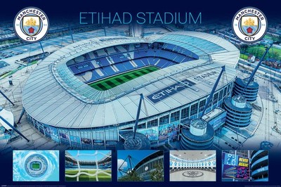 Manchester City - Soccer Poster (Etihad Stadium) (Size: 36'' x 24'')