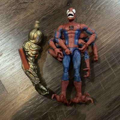Marvel Legends Doppelganger Spiderman Molten Man With BAF
