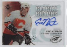 2005-06 Upper Deck Ice Glacial Graphs Eric Nystrom #GG-EN Auto 2a8