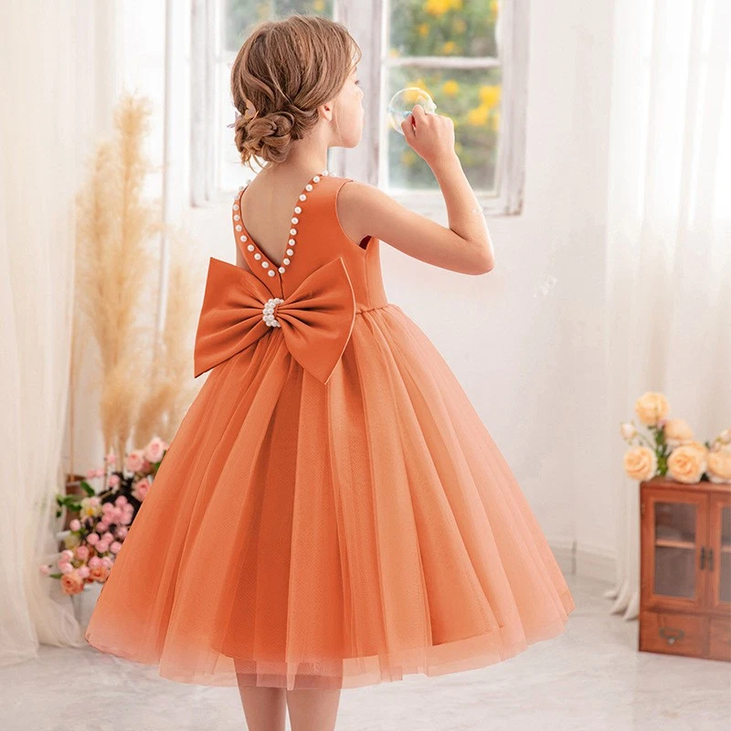 Orange Flower Girl Dresses in Dresses 2-16 Years for Girls for sale | eBay  UK