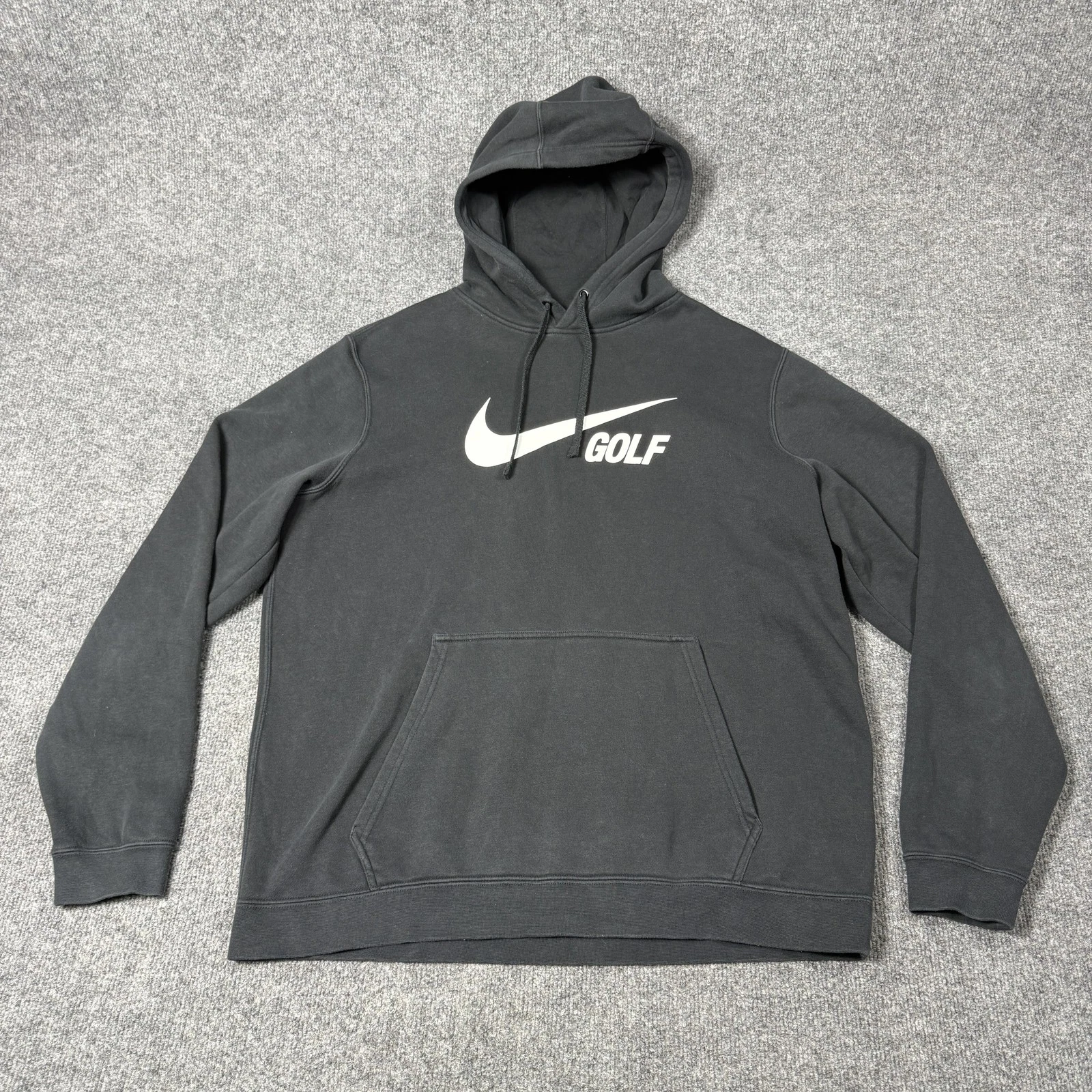 Nike Golf Hoodie Mens Large Black Pullover Fleece Sweatshirt Swoosh Logo
Opens in a new window or ta