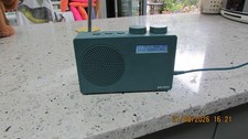 JOHN LEWIS-PORTABLE DAB/FM RADIO-MAINS/BATTERY-TEAL.