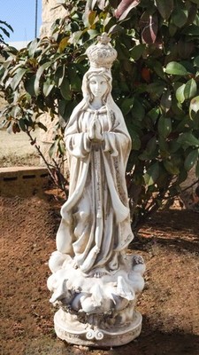 Catholic Blessed Virgin Mary Our Lady of Fatima Large Outdoor Statue 24'' Tall