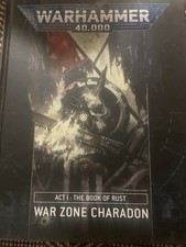 Lot of 2 Warhammer 40K War Zone Charadon Act I  II: The Book of Rust  of Fire