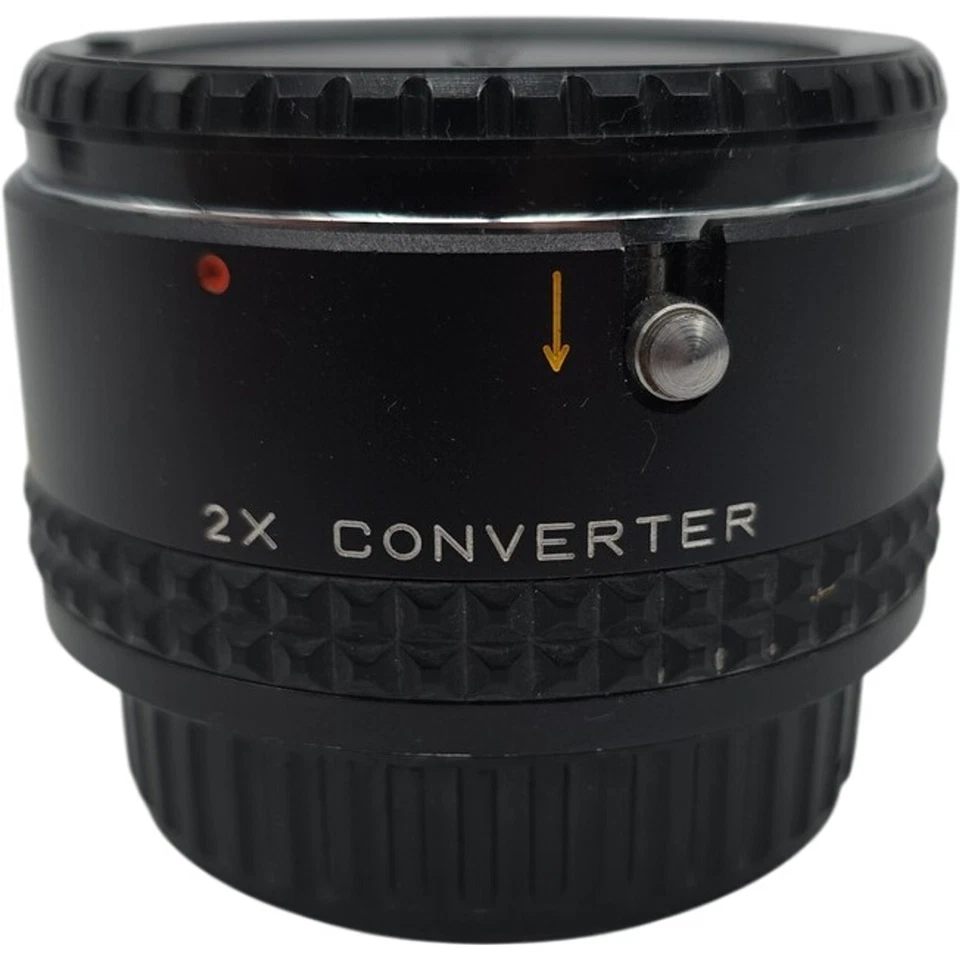 Lente teleconvertidora Focal MC 2X para montaje Pentax K Japón con estuche de tapas traseras delanteras Foto 3 de 4