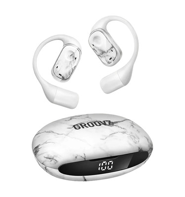 GROOVZ Open-Ear True Wireless Bluetooth Headphones Charging Case - MARBLE